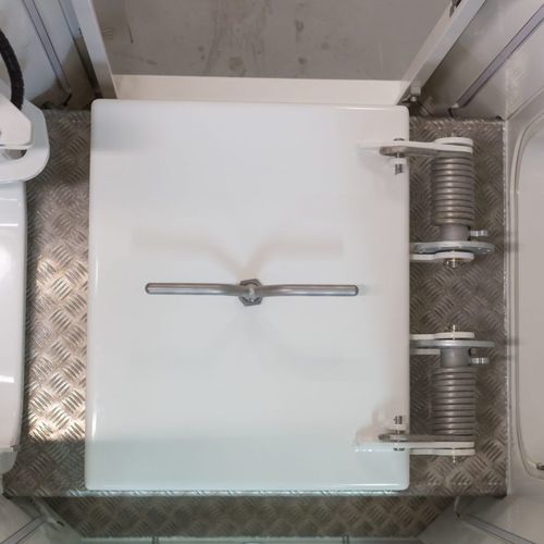 Ship deck hatch - WRH-E-A60 S2 - Libra-Plast AS - square / opening / weathertight