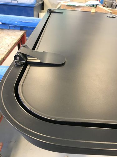 Ship deck hatch - SLH-S series - Libra-Plast AS - square / opening / two inner handles
