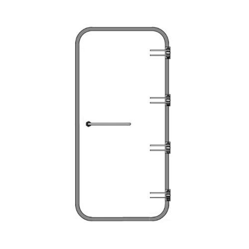Ship door - WRD S3-045 - Libra-Plast AS - waterproof / steel / MED