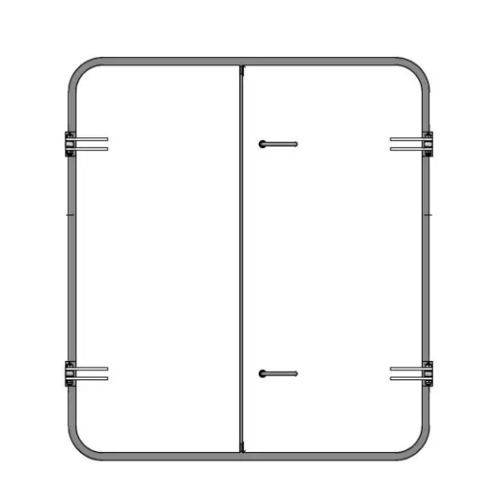 Ship door - WRD.D A1 - Libra-Plast AS - weathertight / double / aluminum