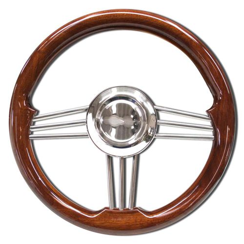 Mahogany power boat steering wheel T14L SAVORETTI ARMANDO & C. s.n
