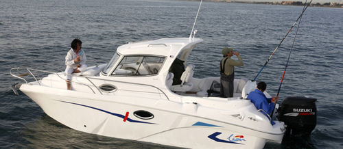 Outboard cabin cruiser - Clon FB / OB - Lema boats - with enclosed cockpit / sport-fishing / 6-person max.