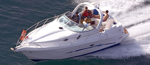 Inboard cabin cruiser - Duna 290 - Lema boats - twin-engine / open / sport-fishing