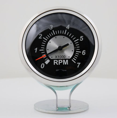 Analog tachometer - Black Sterling - Veethree Electronics and Marine LLC - for boat