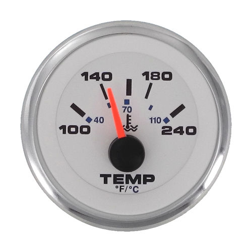 Boat indicator - White Premier - Veethree Electronics and Marine LLC - water temperature / analog / motor