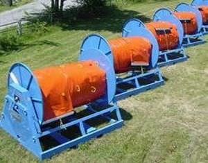 Containerized furler / anti-pollution boom - Elastec