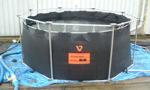 Water tank - Star  - Vikoma International - used oil / temporary storage / with frame