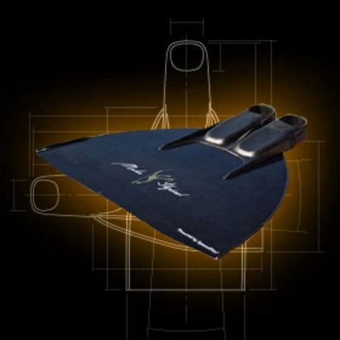 Freediving monofin - DOLPHIN  - Specialfins Ltd. - carbon / full-foot