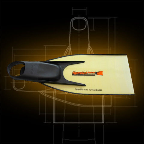 Dive fins - Saver 100  - Specialfins Ltd. - rubber / fiberglass / full-foot