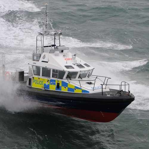 Patrol boat - 15m - HolyHead Marine Services - inboard waterjet / GRP