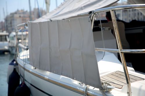 Boat sprayhood - CONF-G95227 - AD NAUTIC - stainless steel frame / acrylic / polyester