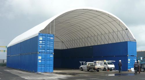 Boat repair shelter - container series - Yachtgarage