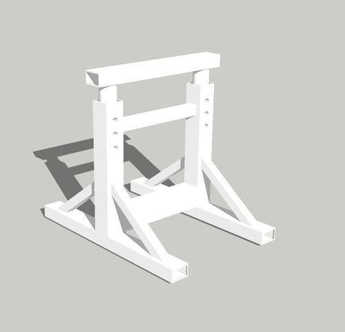 Sailboat stand - SCR-122 12T 1-1,6m - Yachtgarage - for motor boats / adjustable / keel