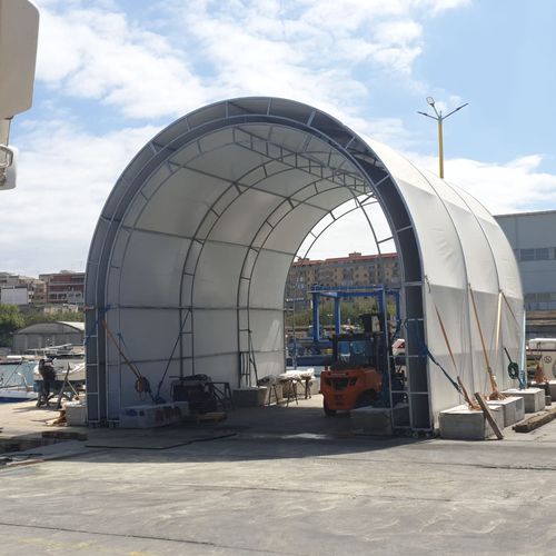 Boat technical shelter Sliding series Yachtgarage for repair