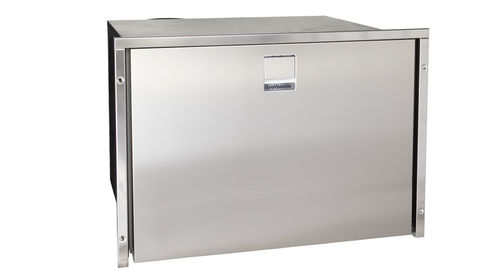 Boat freezer - DR70  - Indel Marine - recessed / stainless steel / drawer