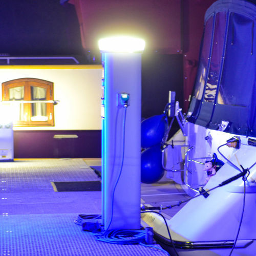 Pedestal with built-in light - PLATINUM - Marina & Holiday Park Solutions Ltd - RMCS - electrical distribution / water supply / for docks