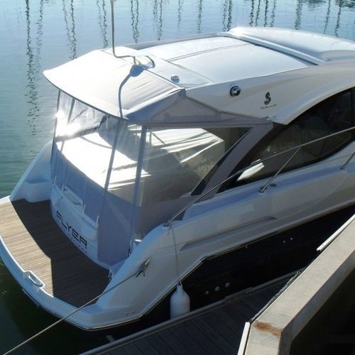 Boat sprayhood - fly-gt-38-ttour - TTOP Nautic - cockpit / PVC / acrylic