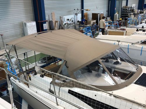 Sailboat Bimini top - Sun Odyssey 380 - TTOP Nautic - cockpit / stainless steel frame / PVC