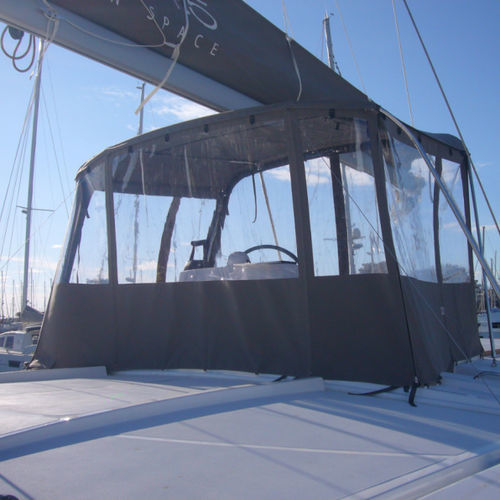 Power boat cockpit enclosure - bal4.5fl-fer-tfix - TTOP Nautic - for catamarans / for Catana