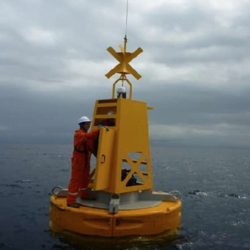 Beacon buoy - AIS  - Mobilis - GPS / high seas / yellow