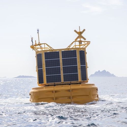 Beacon buoy - DB 24000 - Mobilis - oceanographic / high seas / yellow