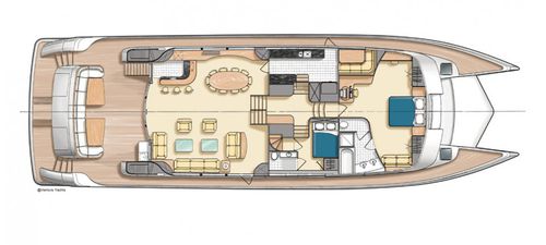 Catamaran motor yacht - Venture 92 - LOMOcean Design - high-speed / raised pilothouse / planing hull