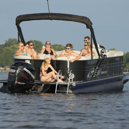 Outboard pontoon boat - SLS 3 - Stardeck by starcraft - tri-tube / open / side console