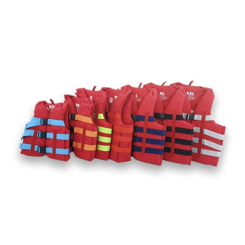 Watersports buoyancy aid - Watersports Jackets Red-Yellow - Commercial Towables - men's / foam