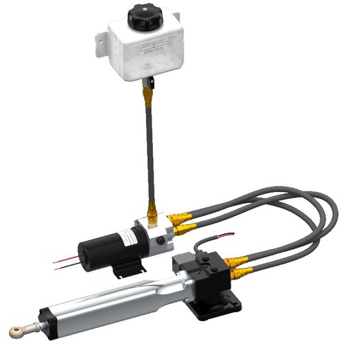 Boat steering - HS+40  - Hydraulic Projects - hydraulic / mechanical
