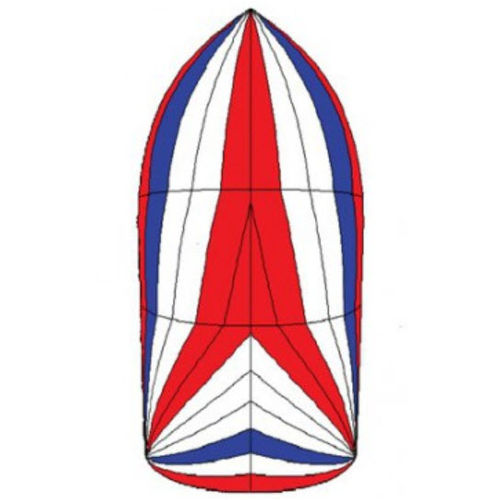 Symmetric spinnaker - SYM13 - Spinnaker One - for cruising sailboats / tri-radial cut / nylon