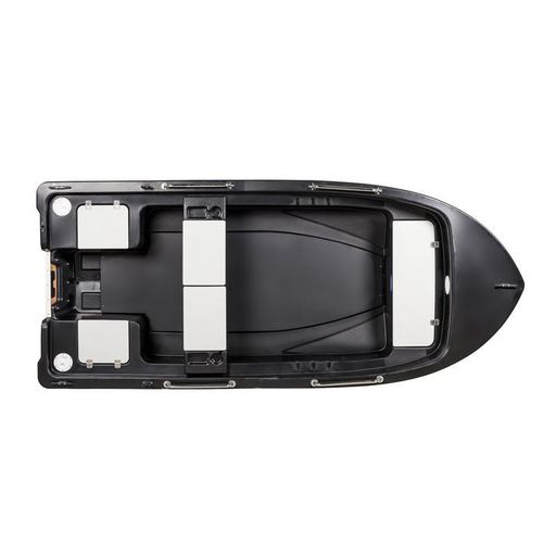 Outboard small boat - AQUA BLACK BASS 370 - RIGIFLEX SAS - open / sport-fishing