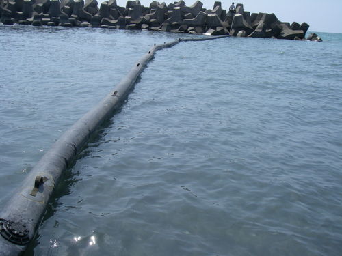 Pollution control boom - RUBBER - EMPTEEZY - inflatable / sheltered waters