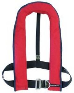 Self-inflating life jacket - SOS-6091 - SOS Marine   - unisex / with safety harness