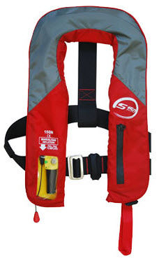 Self-inflating life jacket - S SERIES  - Leon Sports   - unisex / with safety harness