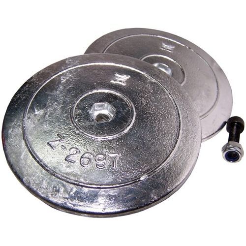 Boat sacrificial anode - Z-2697 - Zineti SAU - Cathodic Protection - for sailboats / zinc / trim tab