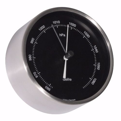 Analog barometer - 605503 - Delite  - stainless steel / black