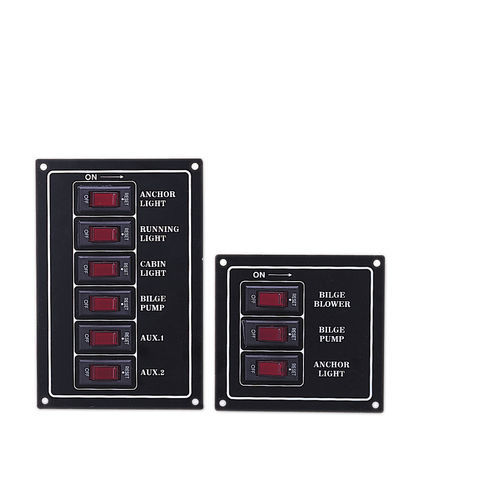 Boat switch panel - 10073-BK  - AAA WORLD-WIDE ENTERPRISES LTD. - current