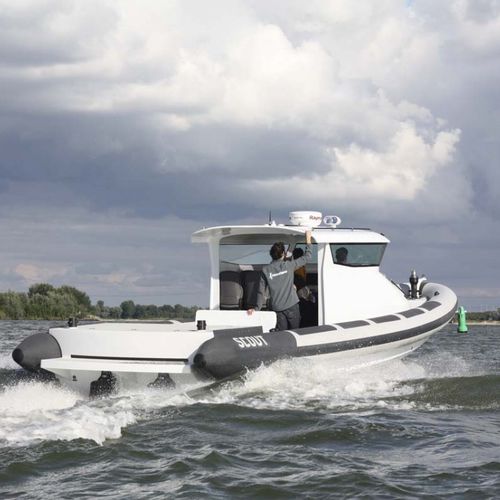 Inboard inflatable boat - T/T Lauren L - Xtenders - rigid / hard-top / 12-person max.