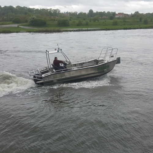 Professional fishing boat - S 610 P - MS Boat - outboard / aluminum