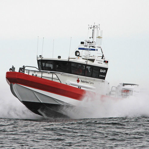 Patrol boat - FF 45X SAR - HUKKELBERG BOATS - search and rescue boat / ambulance boat / inboard waterjet