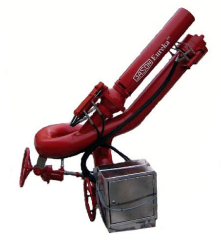 Electric fire monitor - MM602 SERIES - Jason Engineering - hydraulic / remote-controlled / for ship decks