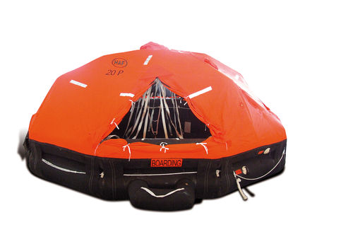 Ship liferaft - SOLAS Rettungsinsel fierbar - SeaCurity GmbH - offshore / SOLAS / MED