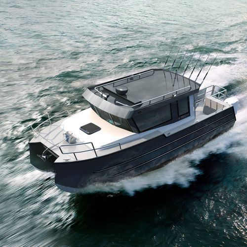 Catamaran express cruiser - BM34 - Bering Yachts - outboard / twin ...