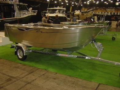 Utility boat - 400 Tiller Dory - Marco Boats - outboard / aluminum