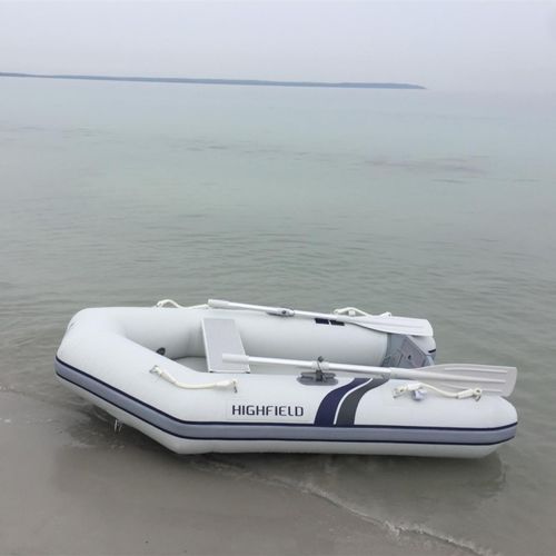 Outboard inflatable boat RU 320 Highfield boats foldable / open
