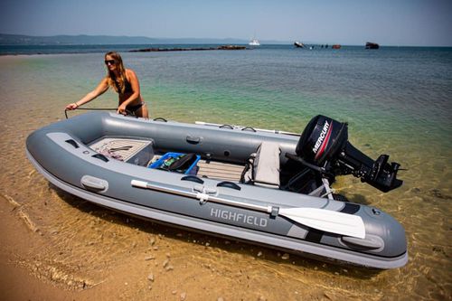 Outboard inflatable boat - CL 360 - Highfield boats - rigid / center ...