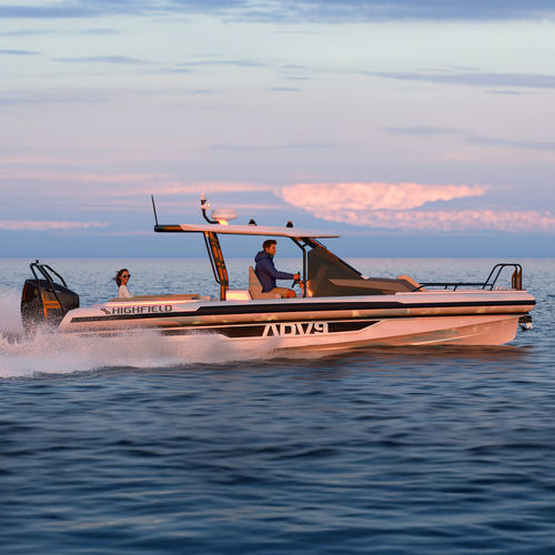 Rigid inflatable boat - ADV9 - HIGHFIELD BOATS - outboard / twin-engine / stepped hull