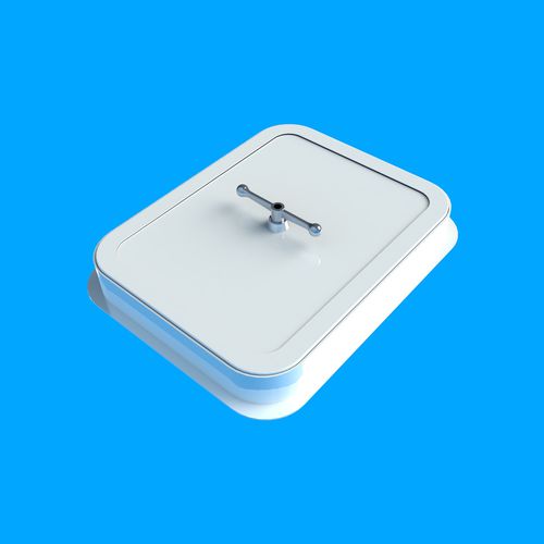 Boat deck hatch - HWTA60 - Bofor Marine Products  - for yacht / square / flush