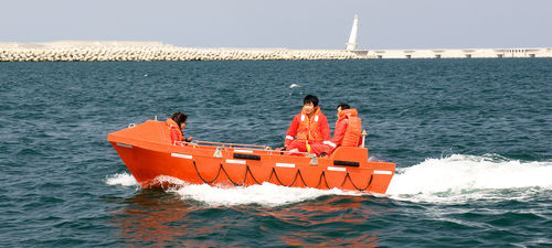 Professional rescue boat - HDR420 / HDR475 / HDR570 - Hyundai Lifeboats Co., Ltd.  - outboard