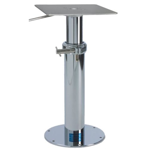 Adjustable table pedestal - SUMMIT 1 RI - Metalstyle Srl - telescopic / stainless steel